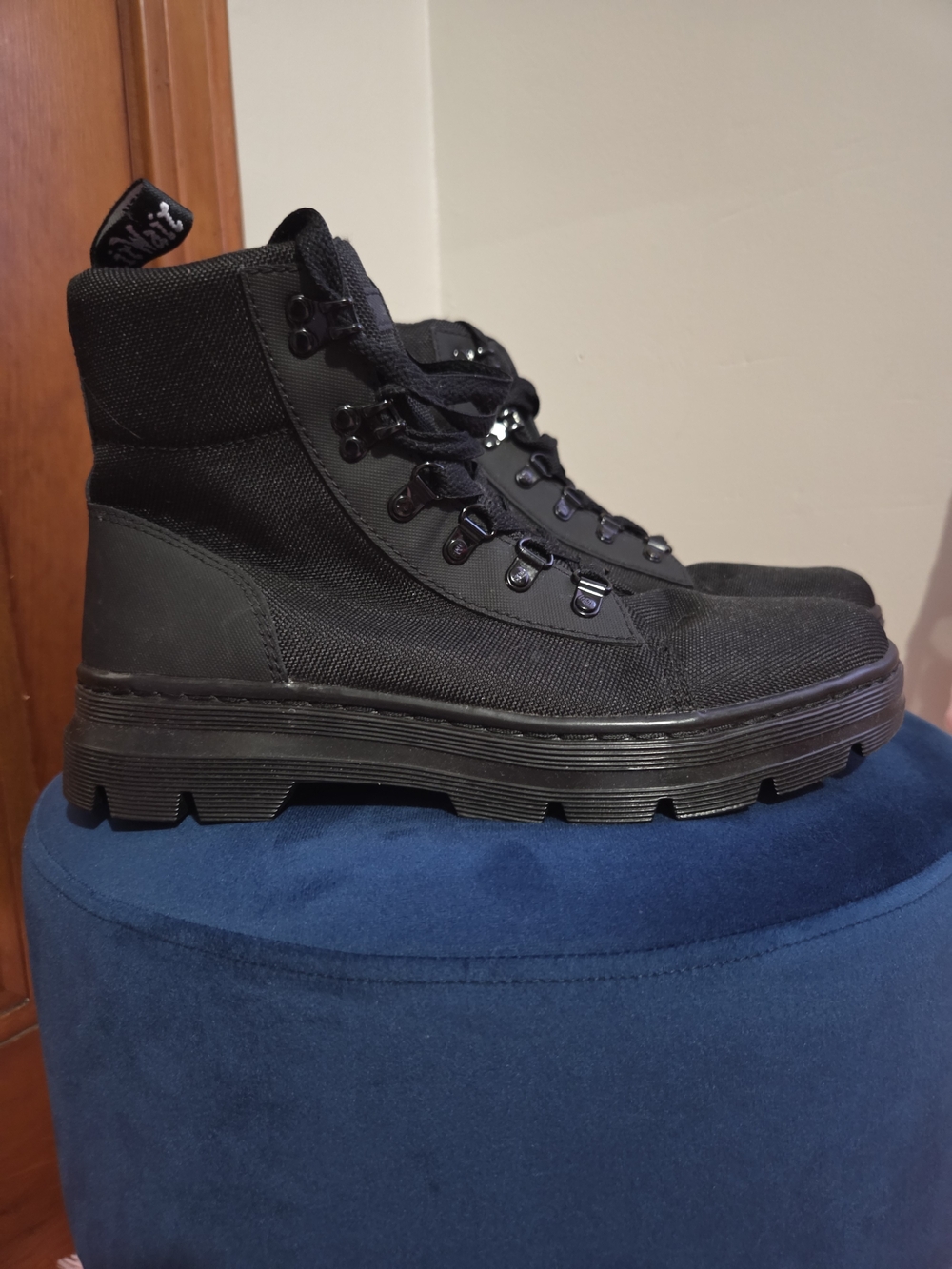 Dr. Martens Women's Black Tactical-Style Lace-Up Boots